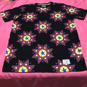 Play Cloths Our Gang geometric all over print vintage shirt